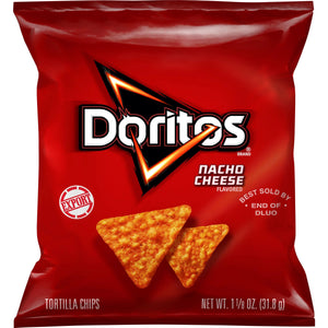 Doritos Nacho Cheese Flavored Tortilla Chips, 11 Oz
