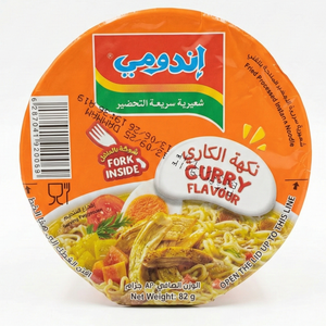 Indomie Instant Noodles, Jumbo Cup Gout Curry Flavour with Seasoning Powder and Sauce -82g