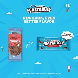 Mr Beast Feastables Milk Chocolate Crunch Bar, Made with Grass-Fed Milk Chocolate and Organic Cocoa - 35gm