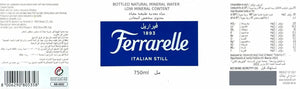 Ferrarelle Italian Still Mineral Water, Glass Cases - 330ml 24 x 330ml