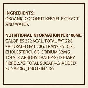 Earth's Finest Organic Coconut Cream - 400ml