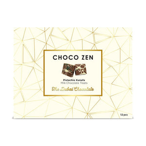 Choco Zen Pistachio Kunafa Dubai Chocolate Milk Treats - 216g 12 pcs