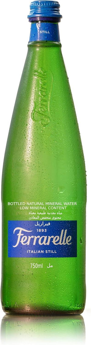 Ferrarelle Italian Still Mineral Water, Glass Cases - 330ml 24 x 330ml