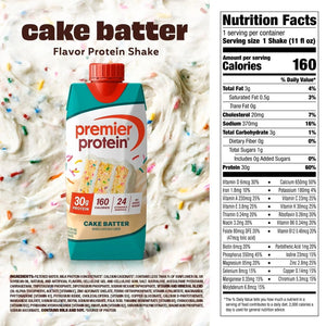Premier Protein 30g High Protein Shake, Cake Batter Delight - 325ml