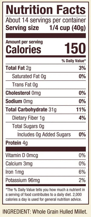 Bob's Red Mill Wholegrain Millet Flour - 11.34 Kg