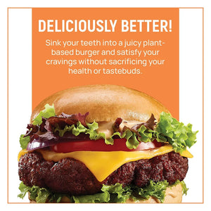 Switch Vegan Burger Patties, 100% Plant-Based, GMO-Free, Cholesterol-Free, Soy-Free, Gluten-Free Halal - 460g