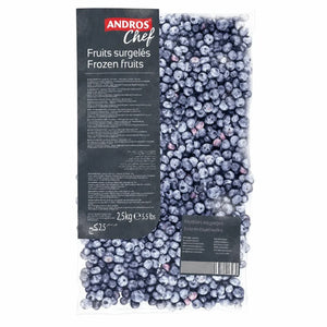 Andros Chef Frozen Cultivated Blueberries, 2.5 kg | Welaza