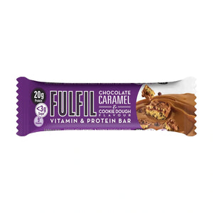 FulFil Chocolate Caramel Cookie Dough Vitamin and Protein Bar - 55G 15 x 55G