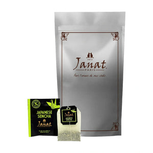 Janat Japanese Sencha Green Tea, 100 Bags | Welaza