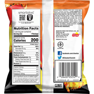 Cheetos Crunchy Flaming Hot Cheese Flavored Snack, Made with Real Cheese - 8 OZ