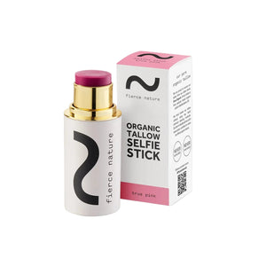 Fierce Nature Organic Tallow Selfie Stick - True Pink 7g | Welaza