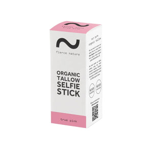 Fierce Nature Organic Tallow Selfie Stick - True Pink 7g - View 2 | Welaza