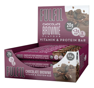 Fulfil Chocolate Brownie Flavour - Vitamin and Protein Bar - 55G 15 x 55G