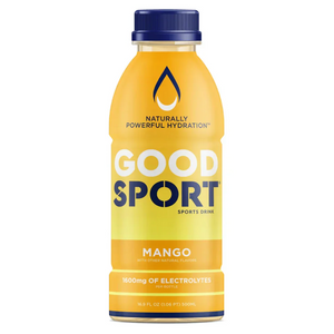 GoodSport Mango sports drink bottle with electrolytes, plant-based hydration, iPlantBased UAE