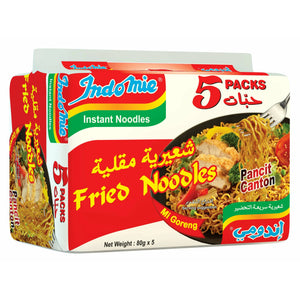 Indomie Instant Fried Noodles with Seasoning Powder and Sauce - 80 g Pack of 10