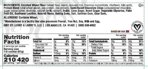Nutrition facts and ingredients label for a plant-based food product from iPlantBased.