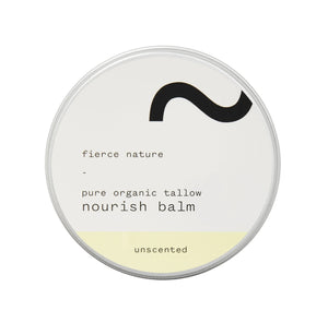 Fierce Nature Pure Organic Tallow Nourish Balm Unscented 100g