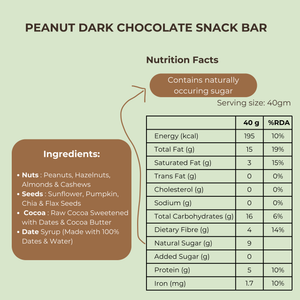 Nothing Silly - Peanut Dark Chocolate - 6 Bars