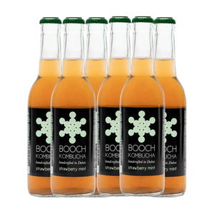 Booch Strawberry Mint Kombucha - 300ml Pack of 6