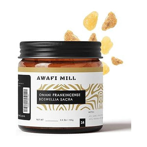 AWAFI MILL Sweet Luban – Edible Frankincense Resin | Natural Boswellia Chewing Gum Resin - 100 g | 3.5 Oz | Welaza