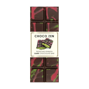 Choco Zen Pistachio Kunafa Dark Dubai Chocolate Bar - 190g