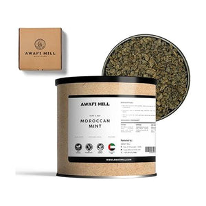 AWAFI MILL Moroccan Mint Leaves Mentha Spicata Var - 100 g | 3.5 Oz | Welaza