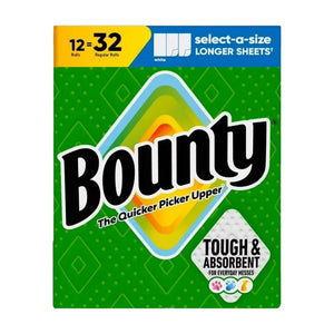 Bounty Select A-Size Paper Towels - 12 Rolls | Welaza
