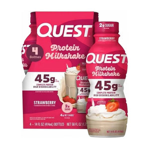 Quest Strawberry Protein Milkshake, 414 ml | Welaza