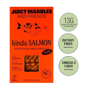 Juicy Marbles Plant-Based Vegan Kinda Salmon Fish Fillet