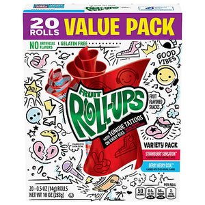Betty Crocker Fruit Rollups Strawberry/Berry Berry Cool 20Ct 10 Oz