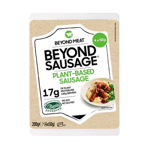 Beyond Meat Beyond Sausage plant-based sausage retail pack, vegan, no soy, no gluten, at iPlantBased UAE