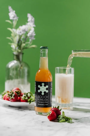 Booch Strawberry Mint Kombucha - 300ml Pack of 6
