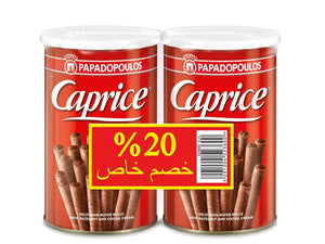 Caprice Classic Cocoa Hazelnut Wafer Rolls - 115gm