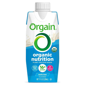 Orgain Organic Nutrition 16g Vegan Plant Based Protein Shake, Vanilla Bean 10ml