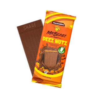 Feastables MrBeast Deez Nutz Peanut Butter Milk Chocolate Bar 60g | Welaza