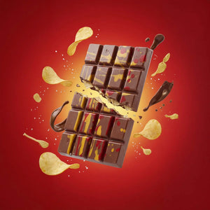Pringlez Viral Crunchy Salted Chips in Milk Chocolate Bar 140g - View 2 | Welaza