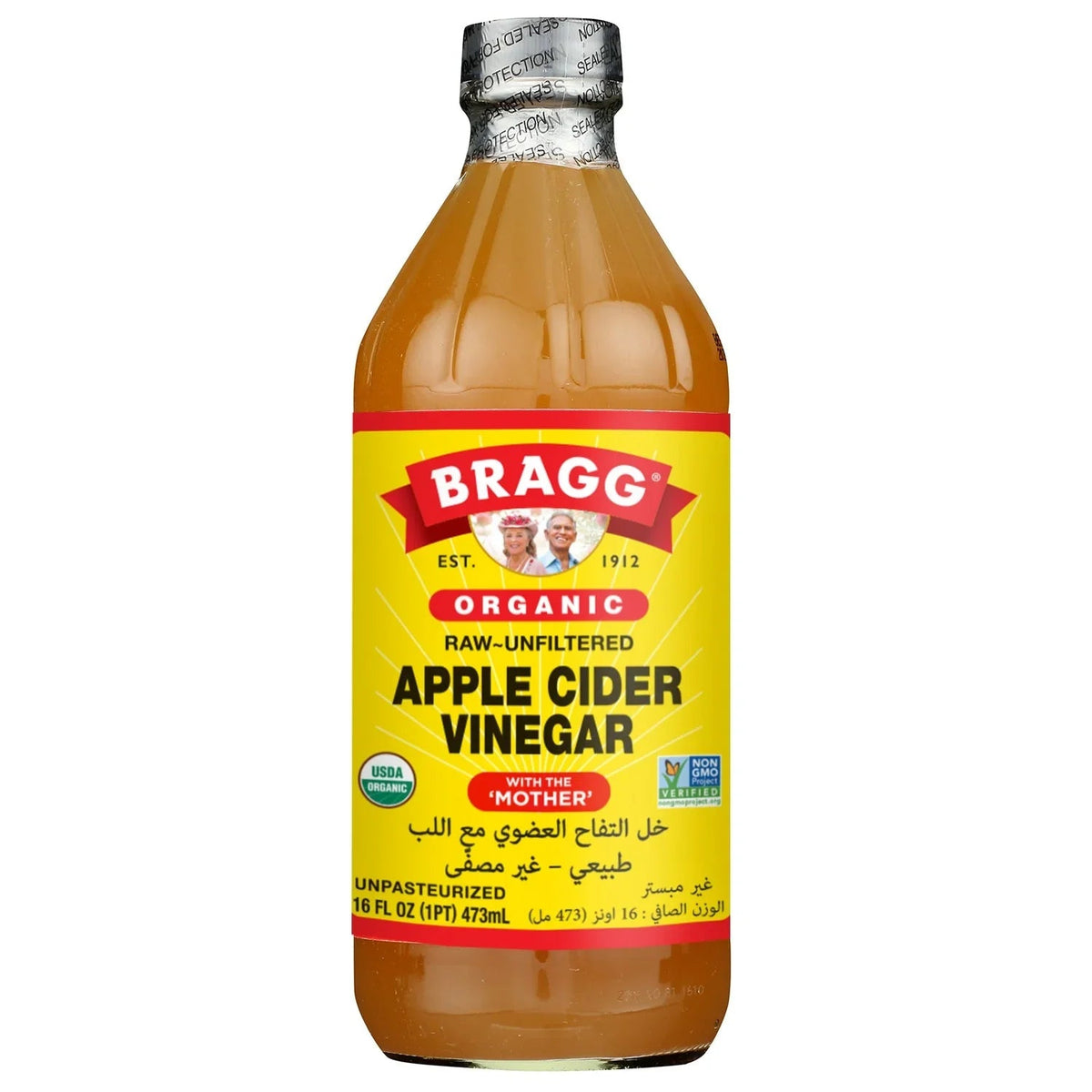 Bragg Unpasteurized Organic Apple Cider Vinegar, Raw & Unfiltered, Non-GMO - 946ml