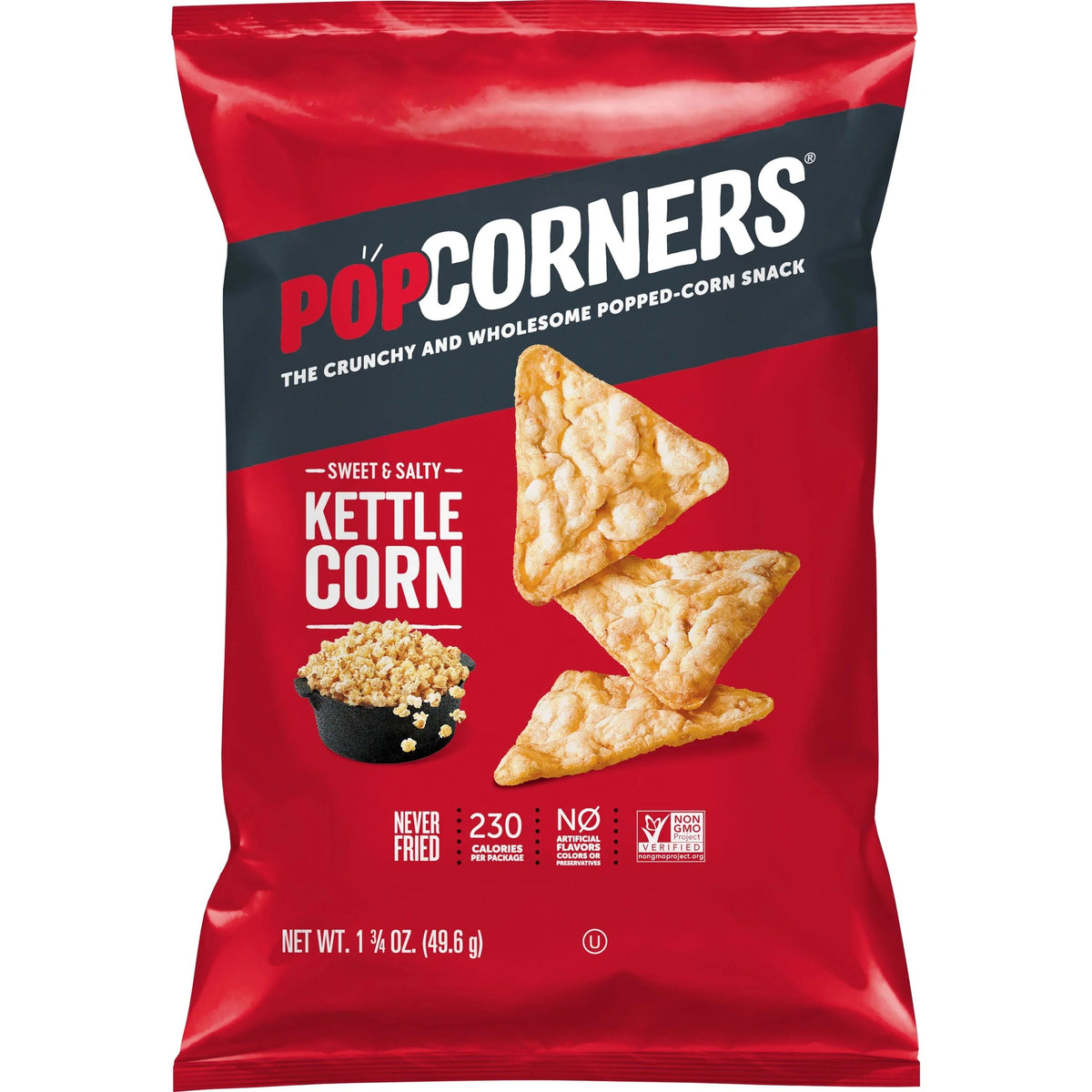 Popcorners Sweet & Salty Kettle Corn Snack, Never Fried, Non GMO - 7 OZ