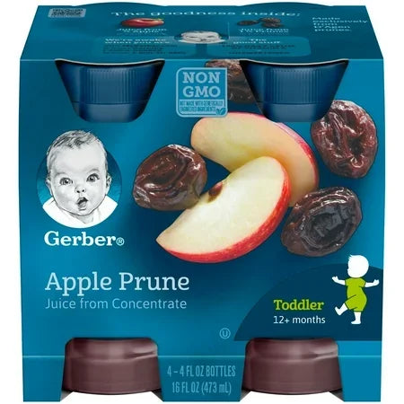 Gerber Juice Apple Prune 4oz