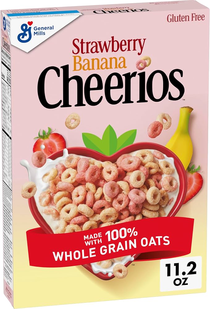 General Mills Strawberry Banana Cheerios Cereal 11.2 Oz