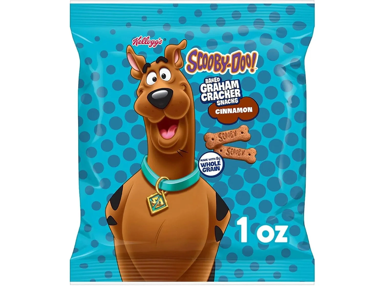 Kellogg's Scooby Doo Cinnamon Graham Cracker Sticks, 1 Oz