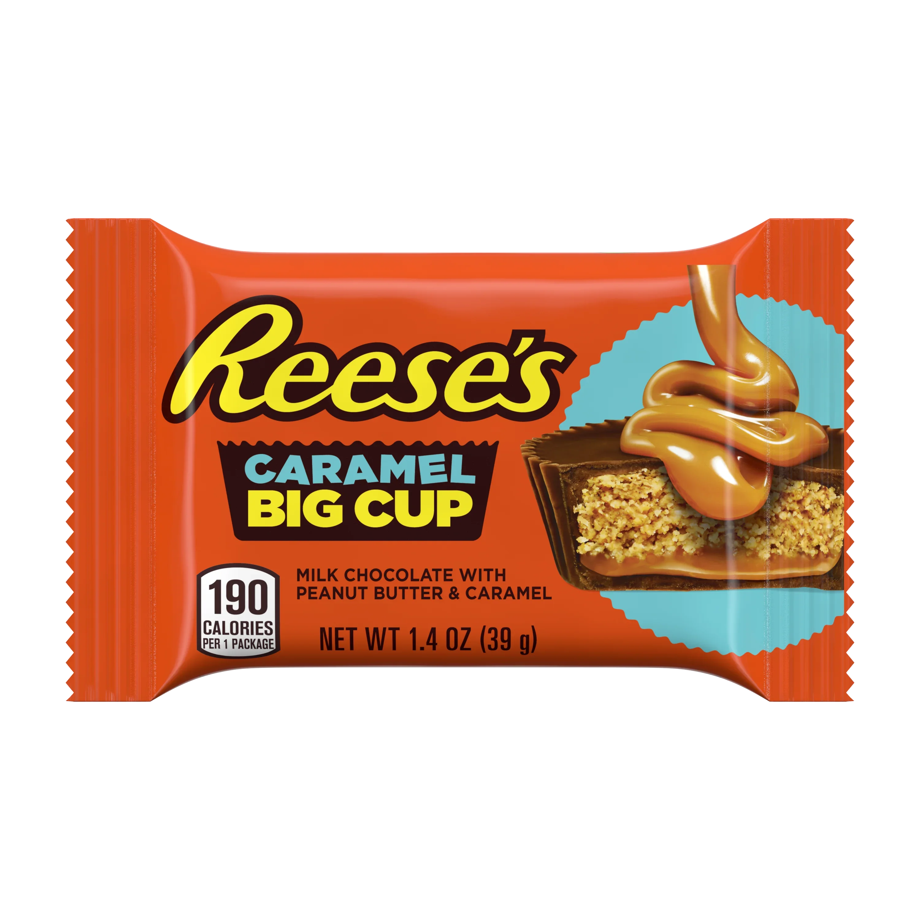 Reese's Big Cup Caramel Milk Chocolate Peanut Butter Cups,1.4 Oz (39gm)