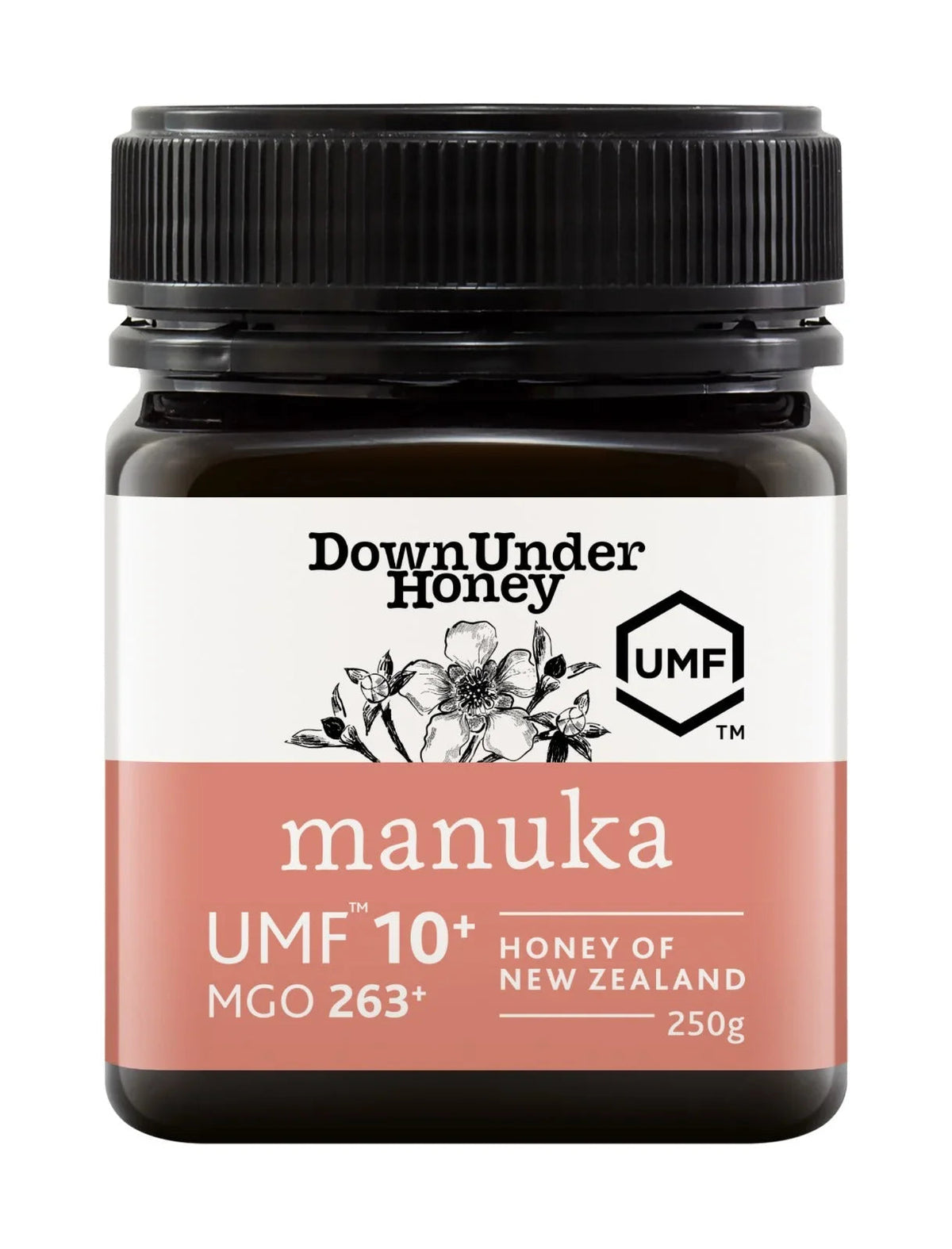 Down Under Manuka UMF™ 10+ MGO 263+ Honey of New Zealand - 500g