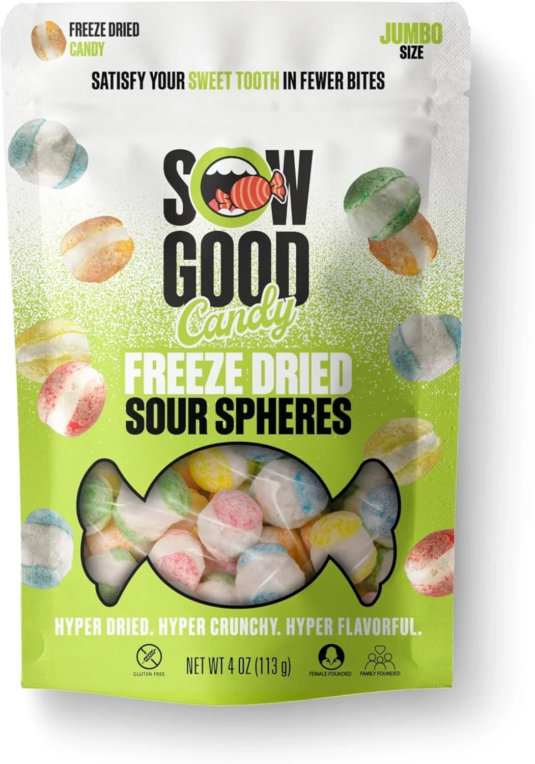 Sow Good Freeze Dried Sour Spheres Candy 113g