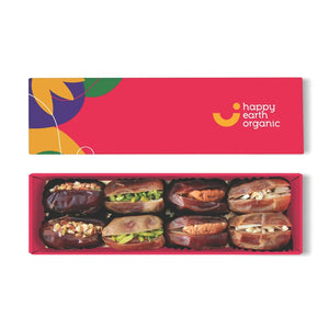Happy Earth Organic Vibrant Pink Filled Dates - 145g