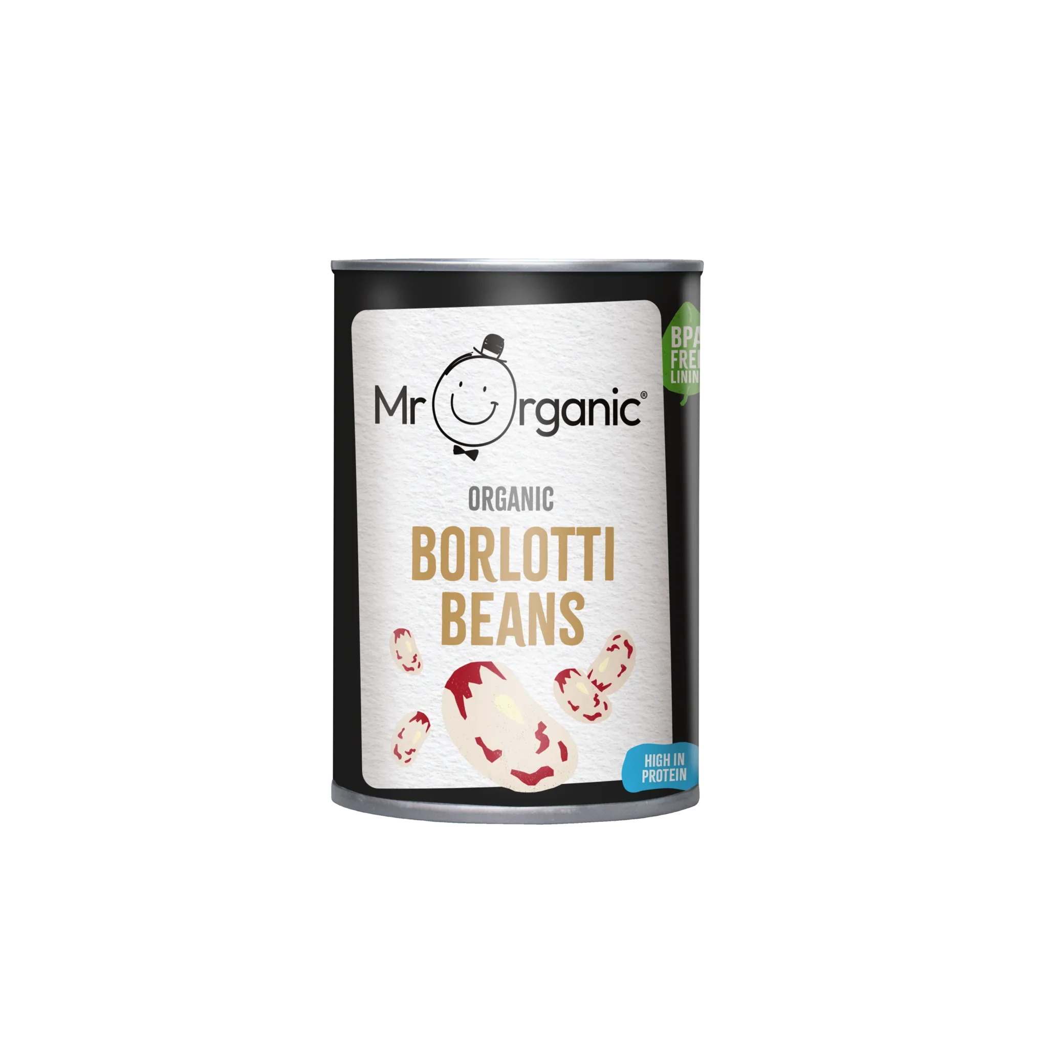 Mr Organic Borlotti Beans 400g
