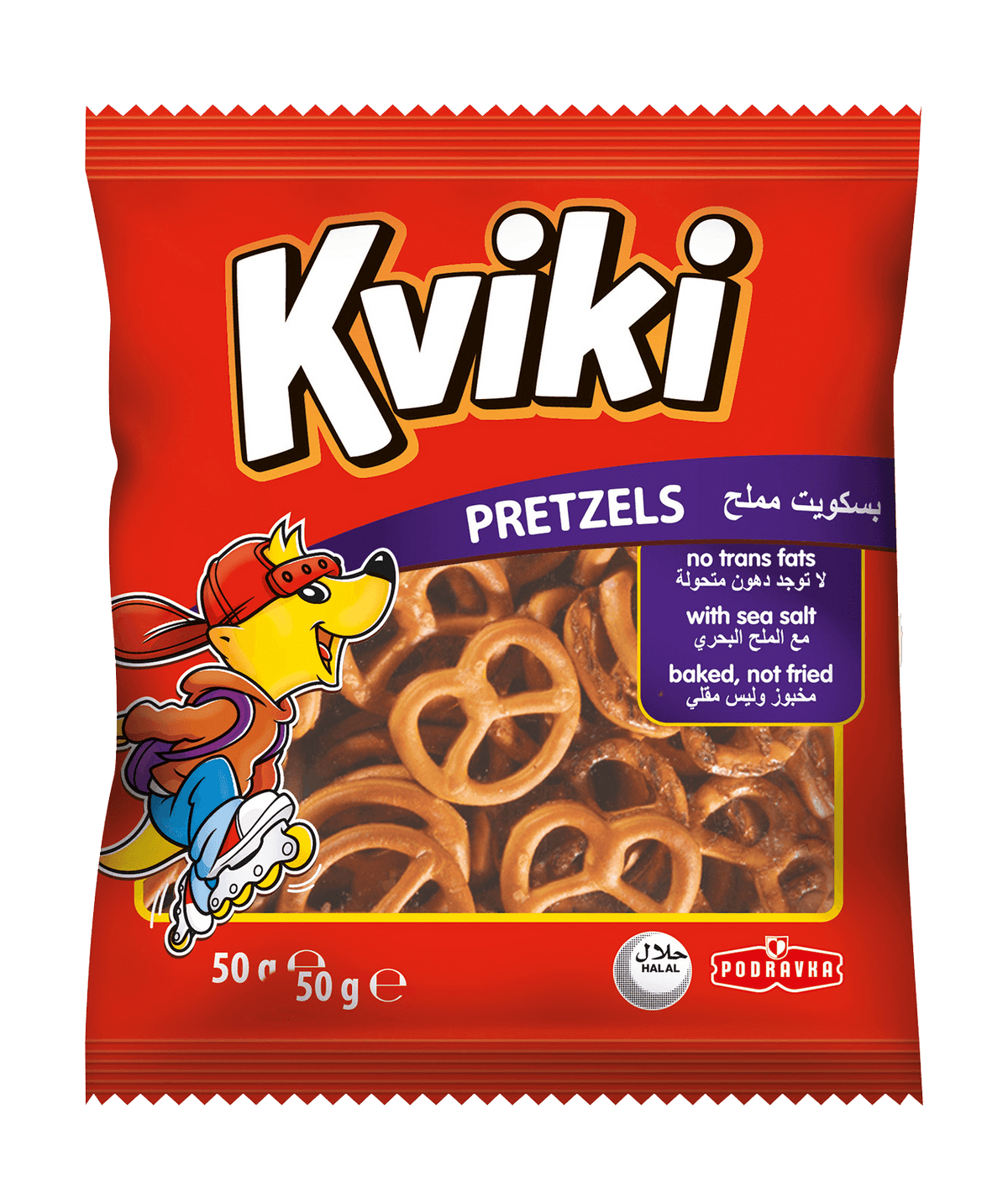 Kviki Pretzels Baked with Sea Salt 50 g