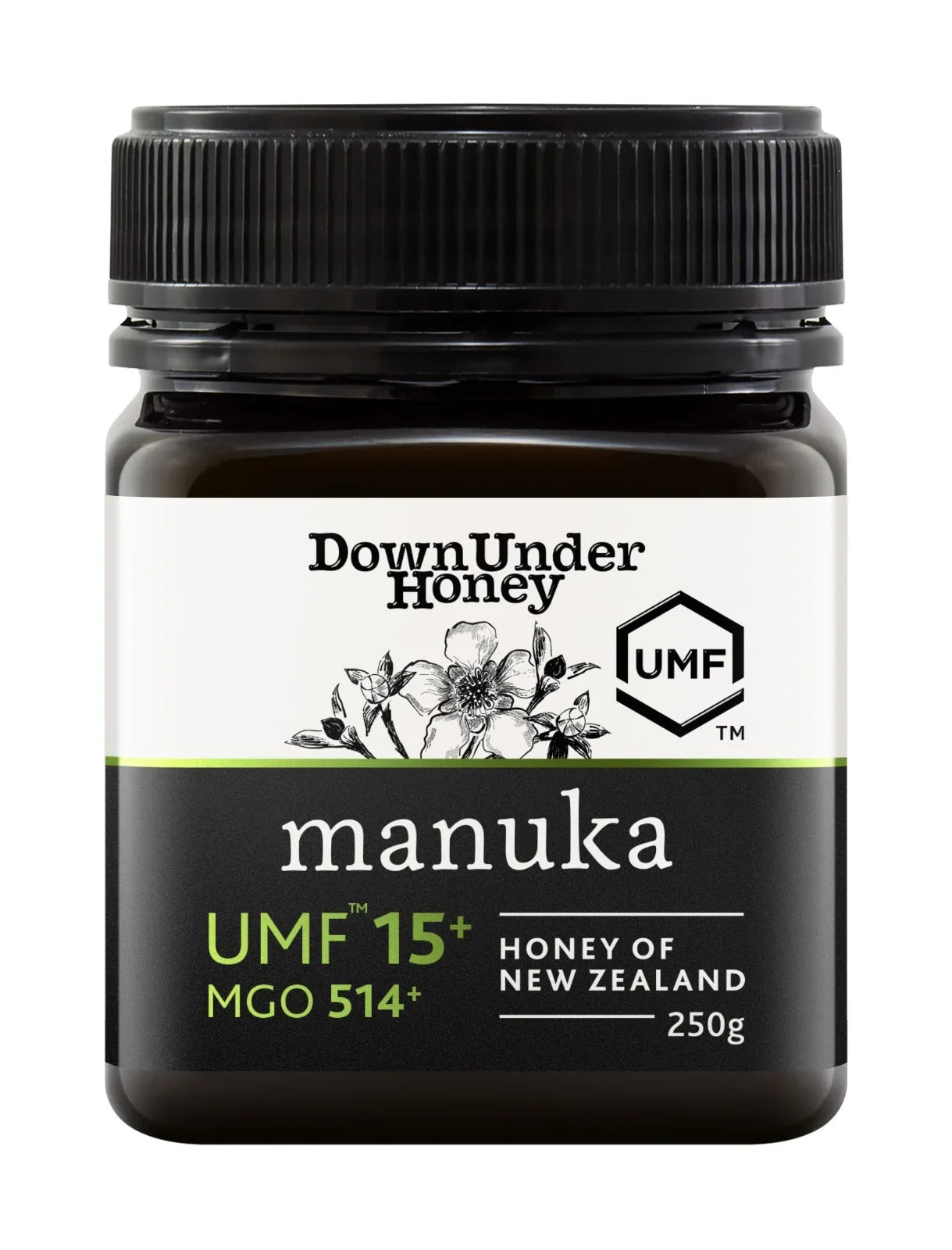 Down Under Manuka UMF™ 15+MGO 514+ Honey of New Zealand