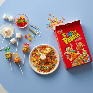 Post Fruity Pebbles Sweetened Rice Breakfast Cereal Gluten Free - 425gm
