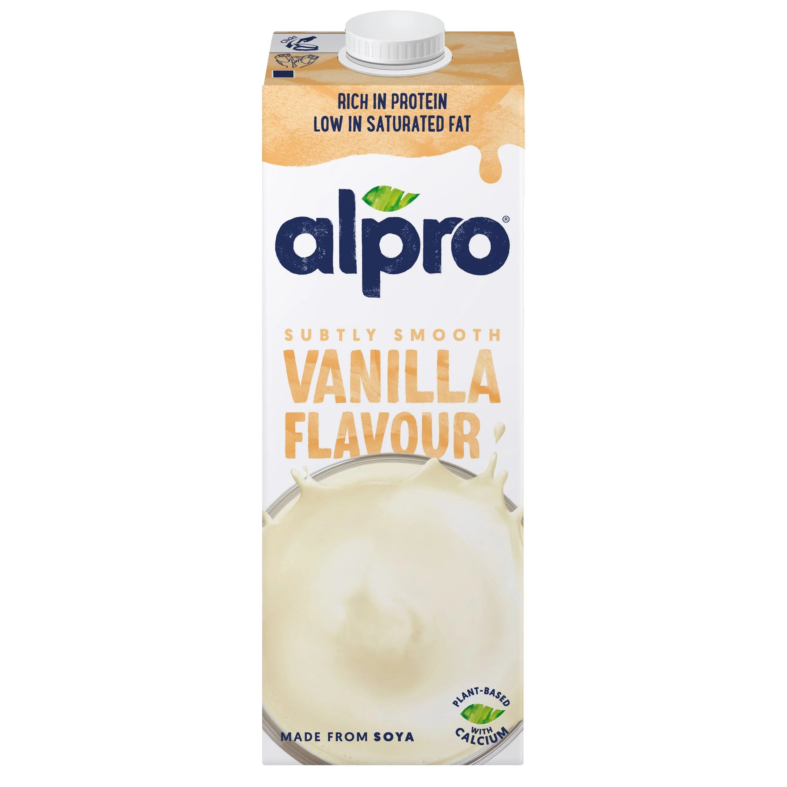 Alpro Soya Drink Vanilla (1l), 100% Plant Based And Dairy Free, Suitable For Vegans, Naturally Free From Lactose, Rich In Nutrients
